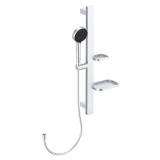 Cutout image of Ideal Standard Ceratherm Alu+ Silver Slide Rail Shower Kit